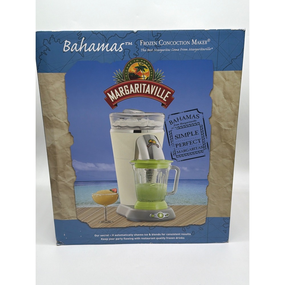 Margaritaville Bahamas Frozen Concoction Maker DM0500 Shaved Ice Blender New